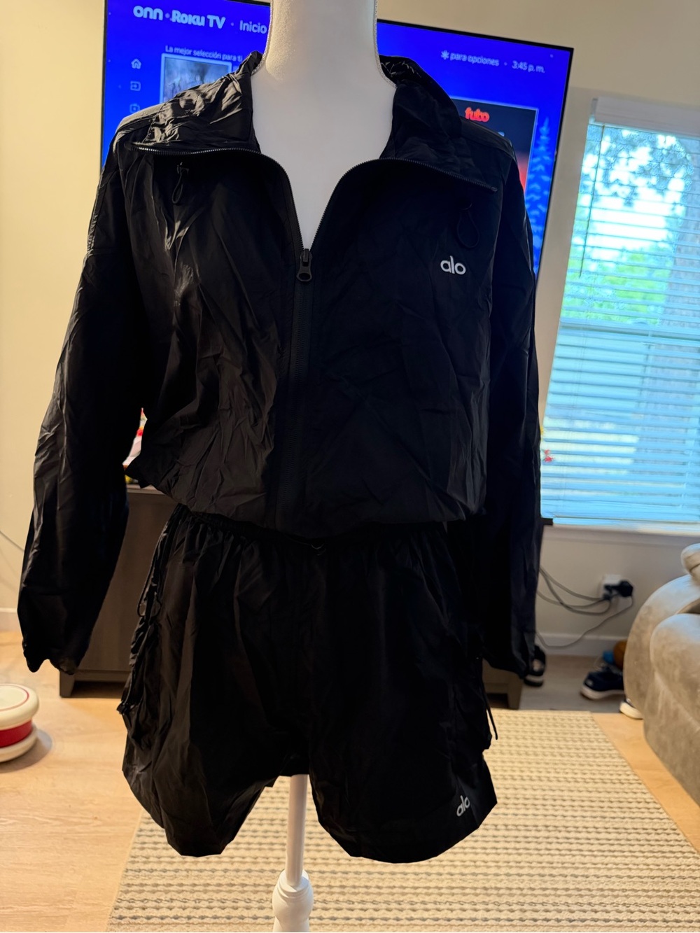 Black Athletic Shorts with Subtle Logo